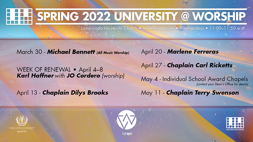 Spring University@Worship Dates